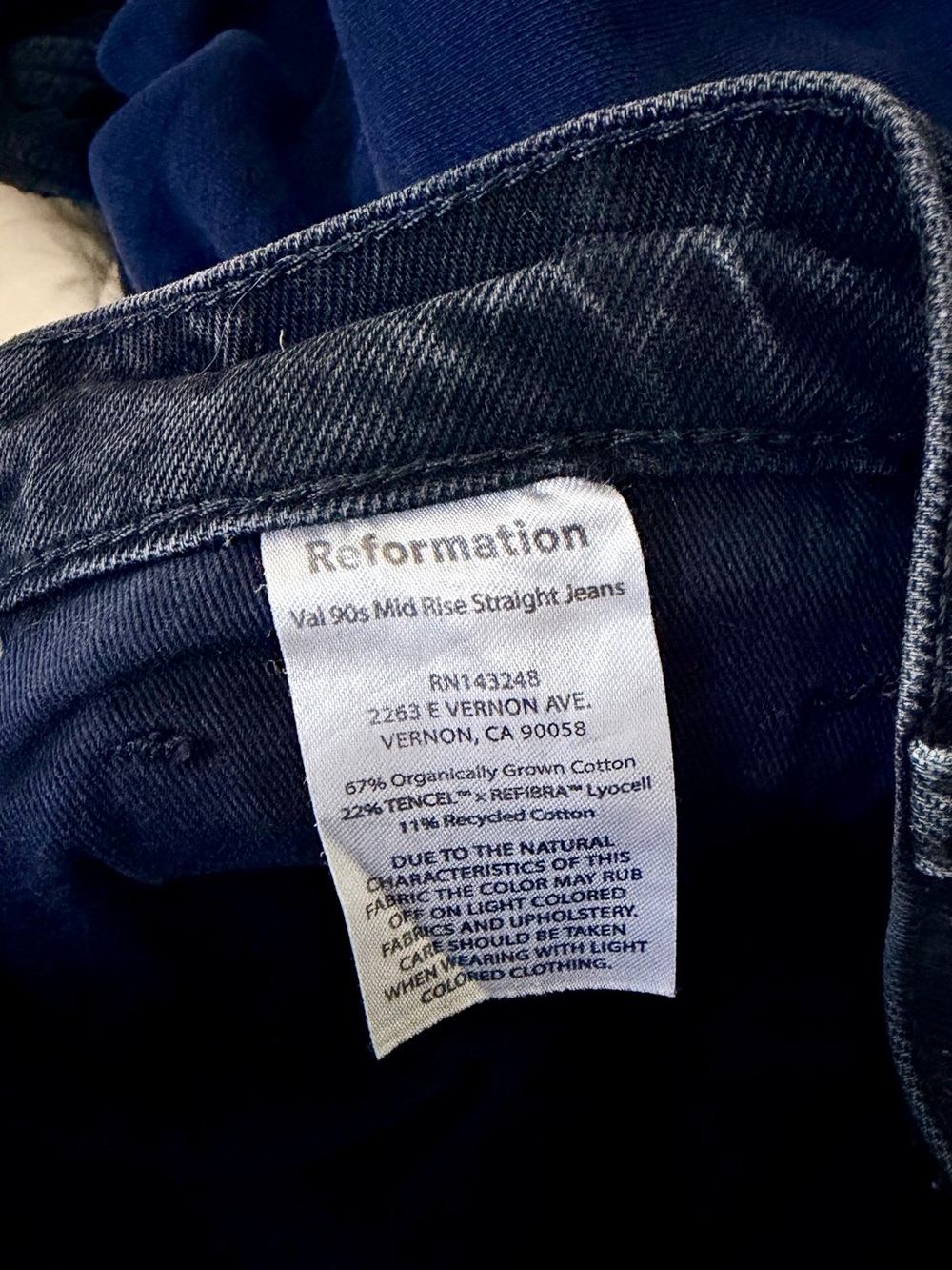 Reformation Val 90s Mid Rise Straight Jeans - Picture 5 of 5
